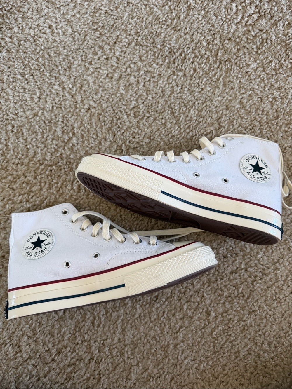Converse White High-Top Sneakers with Custom Green Day - Picture 2 of 3